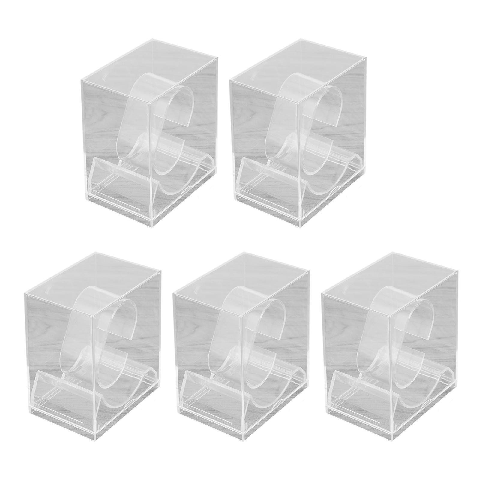 Многоцелевой набор из 5 прозрачных подставок для часов, аксессуар для демонстрации браслетов и часов