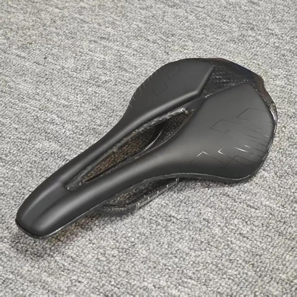 GOLDIX Bicycle Carbon Fiber PU Leather Saddle Ultralight Road Mountain Bike Racing Cycling 3D Cushion Seat Accessories