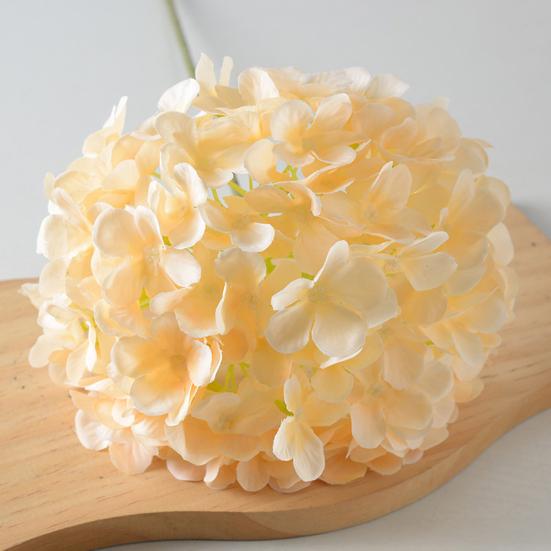 Realistisch wirkende künstliche Hortensie, 68,5 cm (27 Zoll), große Kunsthortensie aus Seide mit langem Stiel, ideal für Vase, Hochzeit, Party, Tischdekoration oder als Tischdekoration für Zuhause.