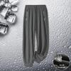 2025 Men's Summer Ice Silk Quick-Dry Casual Pants - Versatile, Silky, and Stylish