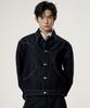 Noise Washed Denim Blouson Jacket - Indigo