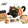 Quilted Tissue Cover Pattern Box DIY Sewing Kit, Halloween Theme, Patchwork Fabric Craft Creative Gift for Her Set, Handicraft Cover, Home And Haunted