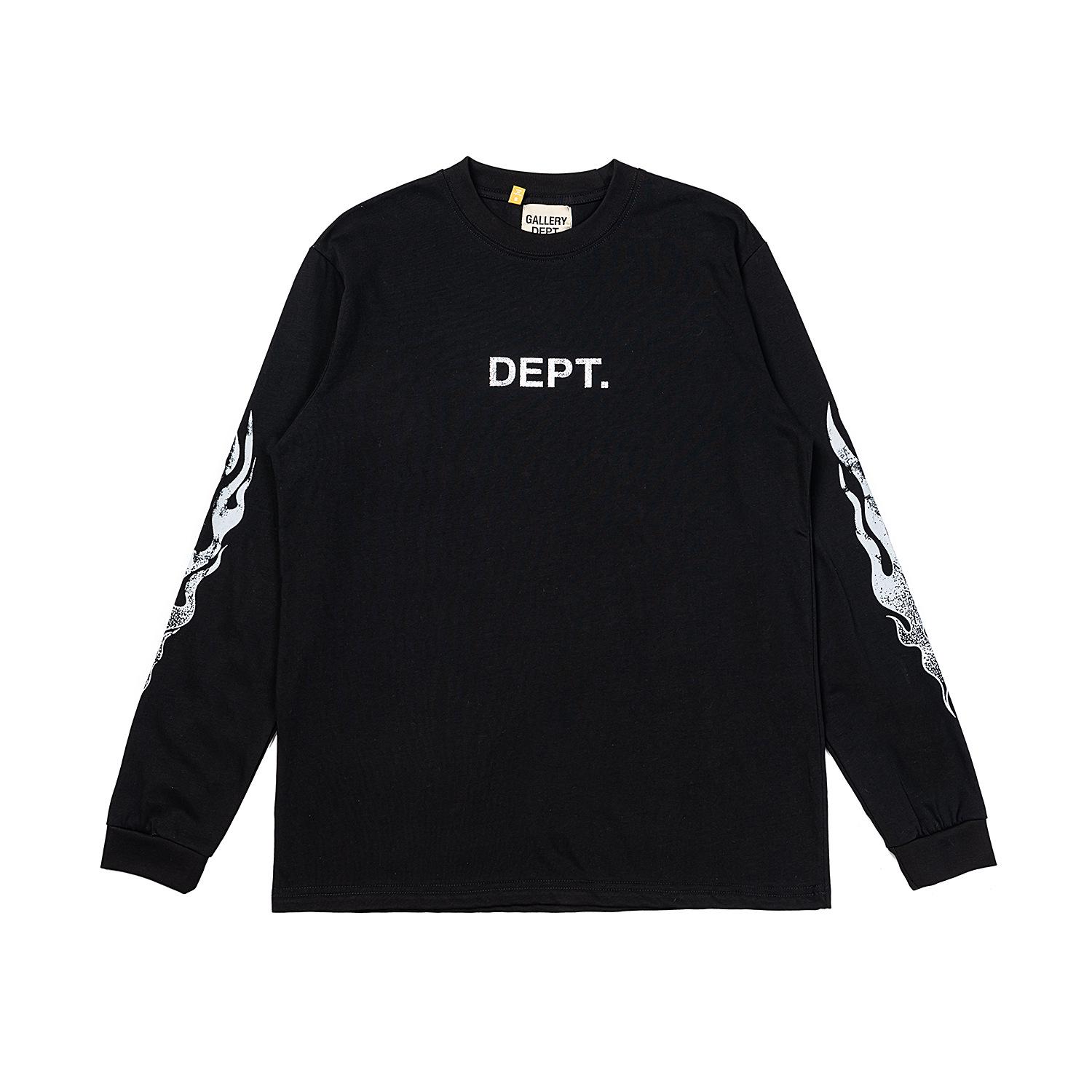 UrbanEdge Gallery Dept Hart Letter Slogan Lange Mouwen T-shirt - Trendy Stijl voor Mannen Extra Large