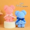 Pineapple Grid Towel Bear Shape - Wedding & Festival Gift