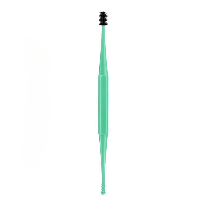 Pulisci orecchie in silicone morbido, pulisci orecchie a doppia estremità, cucchiaio per cerume, strumento per la pulizia delle orecchie a spirale, curette a spirale