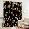 2pcs, 2D FLAT PRINTING Curtains (Without Rod) MoneyRain Chic Pattern Curtains Fabric Curtains Holiday Decorative for Living