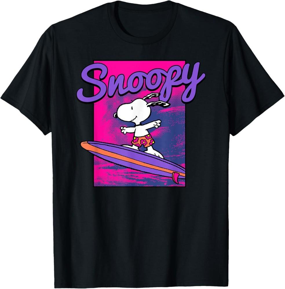 Peanuts Neon Surfing Snoopy T-Shirt Unisex T-Shirt XXL