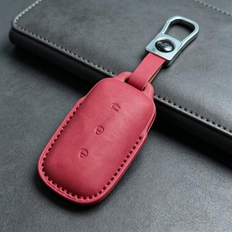 Car Key Case Cover Fob For Geely Galaxy E5 L7 L6 E8 Max 1.5T Plus Air Pro Keychain Durable Pu Leather Accessories