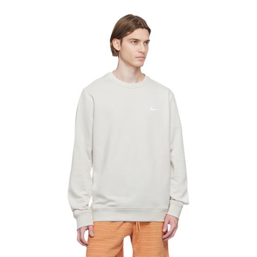 Nike Logo Print Crew Neck Pullover Fleece Sweatshirt 916609-072