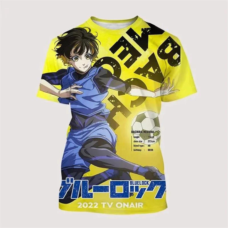 Anime Blue Lock 3D Printed Men/Women Children T Shirt Fashion Harajuku Style Football T-shirt  Short Sleeve Tops