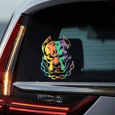 Car Styling Bulldog Reflective Stickers Car Body Window Windshield Declas PVC Stickers Vehicles Motorcycle Exterior Accessories