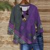 3/4 Sleeve Shirts For Women Cute Print Graphic Tees Blouses Casual Plus Size Basic Tops Pullover