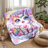 Rainbow Unicorn Fantasy Theme blanket Lightweight Warm Flannel Blanket Decorative Throw Blanket for Home Decoration