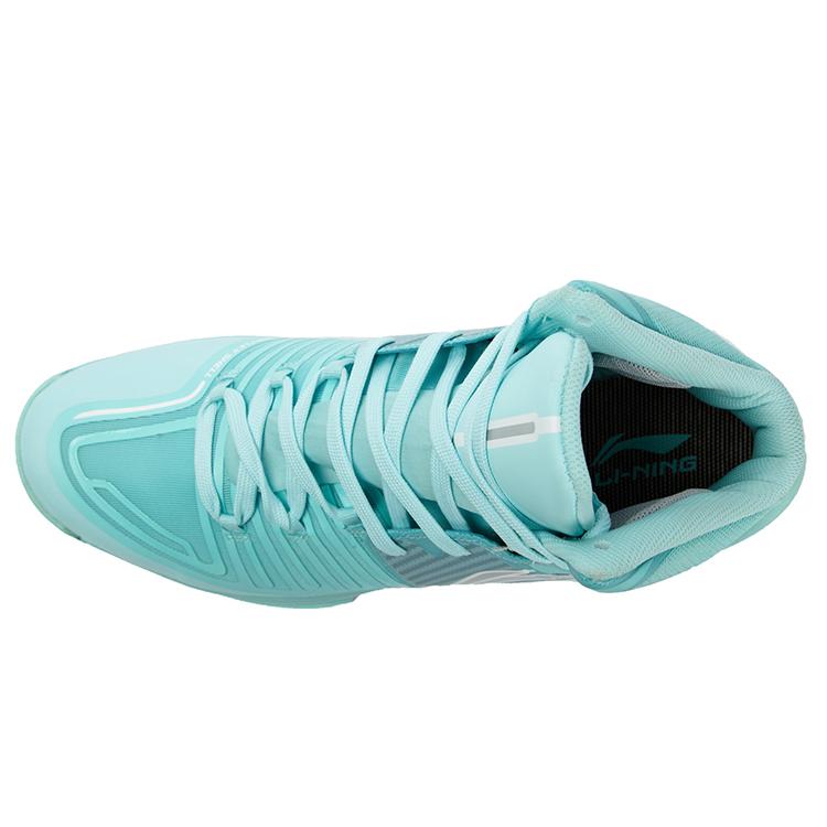 New LiNing Speed 1 Cushioning Anti Slip And Wear Resistant Breathable Coverage High Top Basketball Shoes Men's Mint Green ABAJ011-6