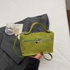 Vintage Matte Crossbody Bag Women Stylish Korean Ins Box Shoulder Bag for Autumn Winter Comfortable and Versatile Storage Bags