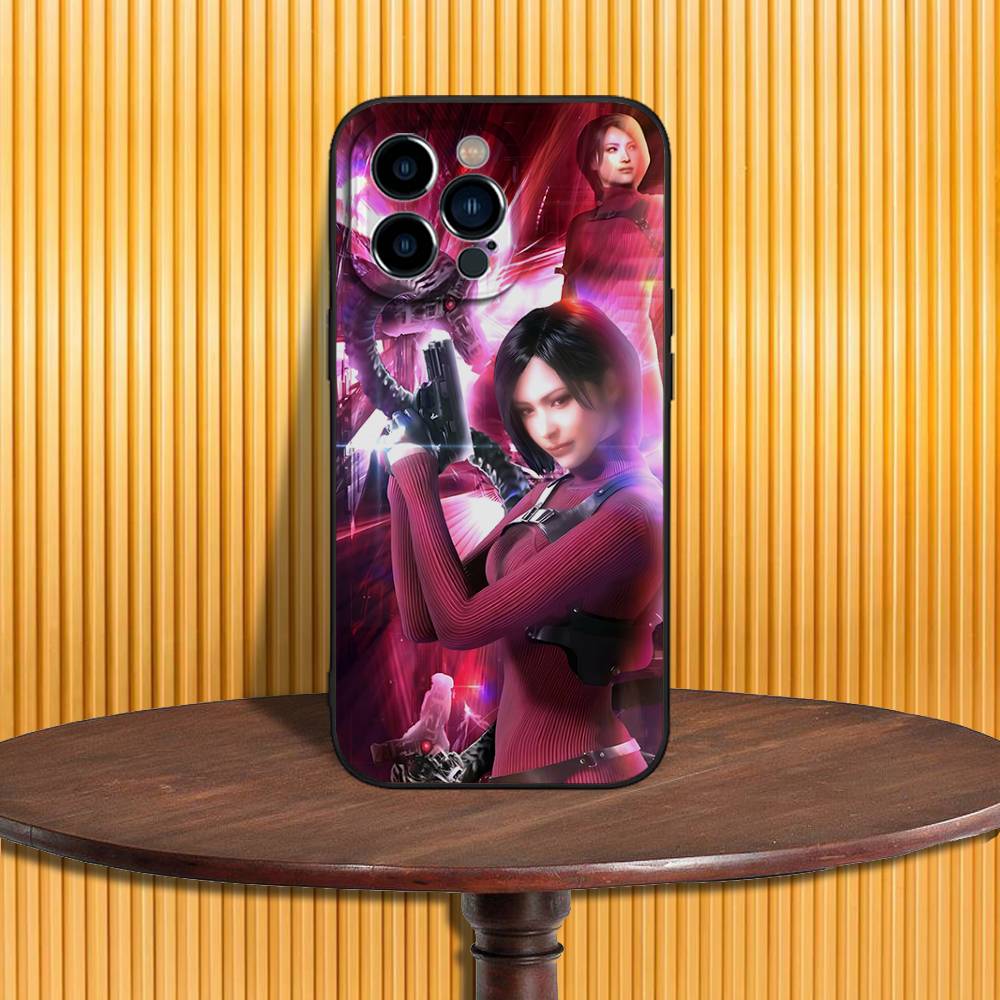 Ada Wong R-Resident E-Evil Phone Case For iPhone 17,16,15,14,13,12,11 Pro,Max,Plus,XR,Mini,Air,E Black Full-coverage Soft Case