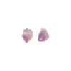Large Grain Natural Raw Amethyst Beads for DIY Jewelry - Purple Perforated Stones