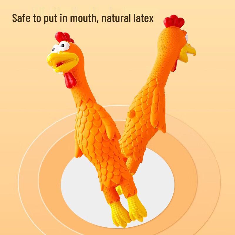 Petlimit Squeaky Chicken Dog Toy