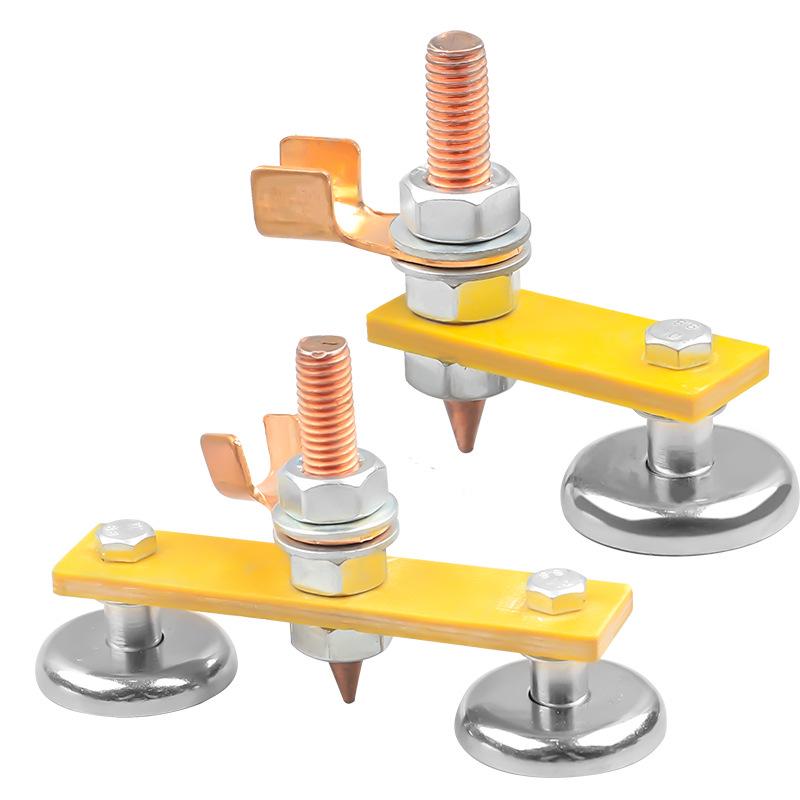 Strong Magnetic Welding Grounding Tool for Sheet Metal Repair, Shaping, and Iron Wire Suction Welding.