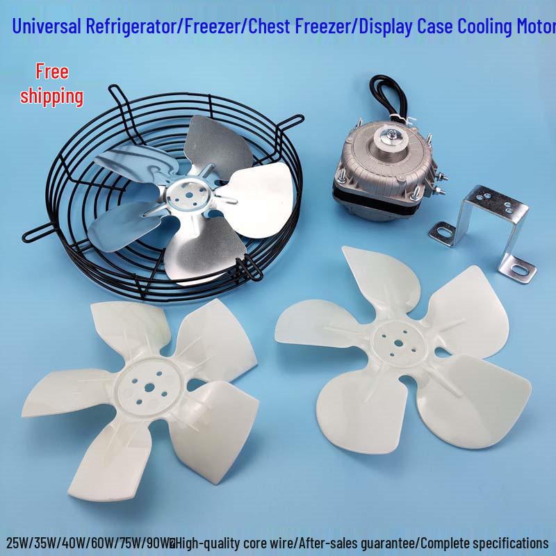 220V Shaded Pole Refrigerator & Freezer Cooling Fan Motor with Blade