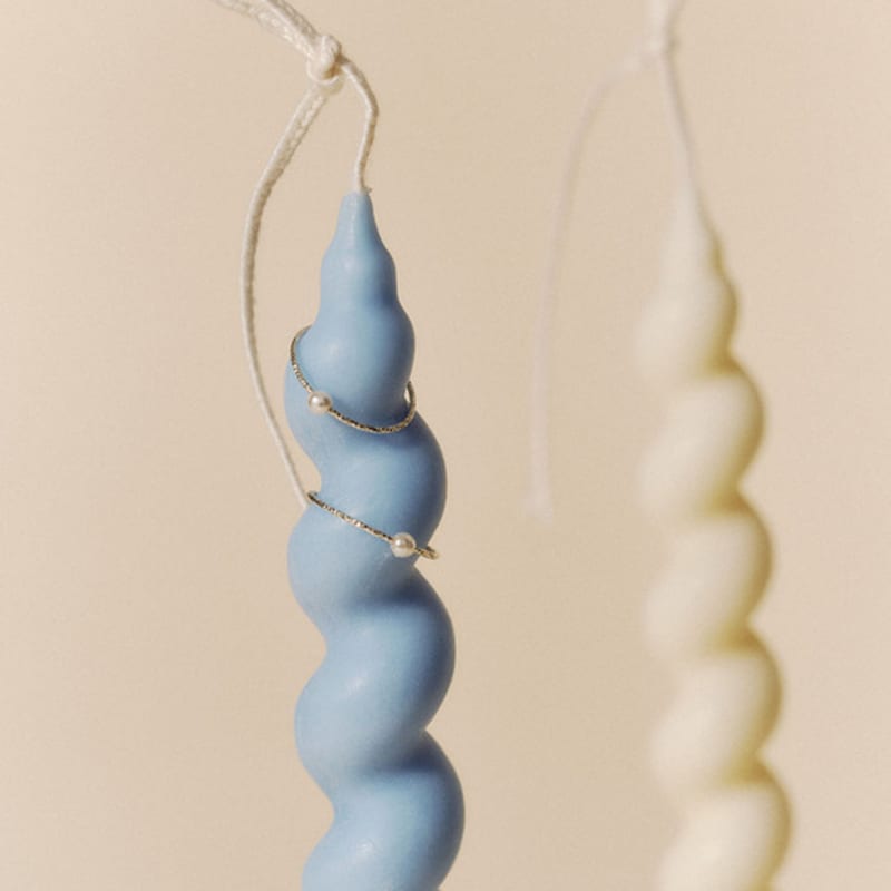 JUDY AND PAUL [925 Silver] Diana Twisted Daily Pearl Ring