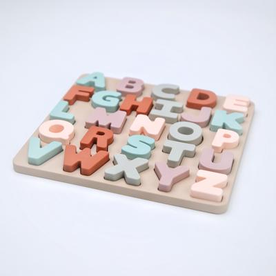 Silicone Educational Abc Puzzle Upper Case and Lower Case Letters for Gifts Child Birthday Guest Boys Girls Children Preschooler