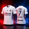 2026 Guadalajara Chivas Luis Romo #7 Fotbalový dres Letní 3D Sportovní Fotbalové Tričko Prodyšné Rychleschnoucí Rodinné