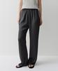 Ia Pleats Banding Pants (Charcoal)