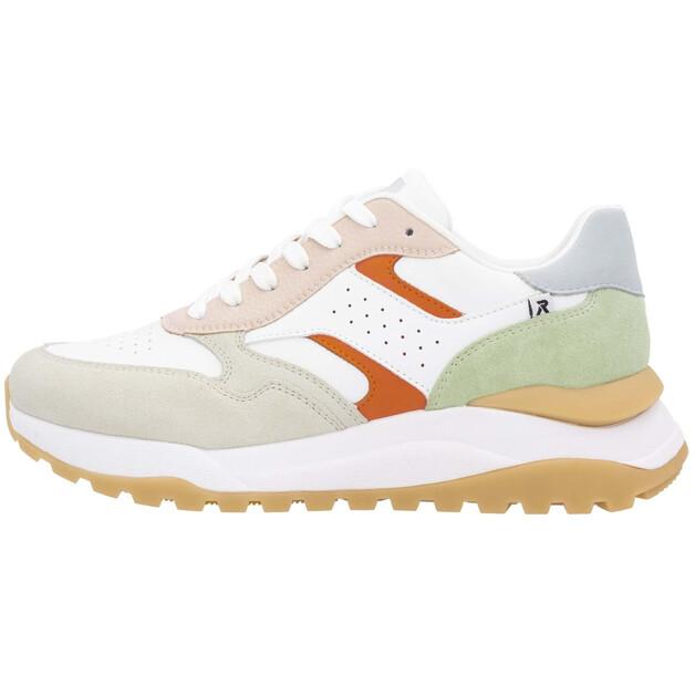 Женские полуботинки Rieker Offwh weiss lightrose weiss pumpkin ligh 14698₽