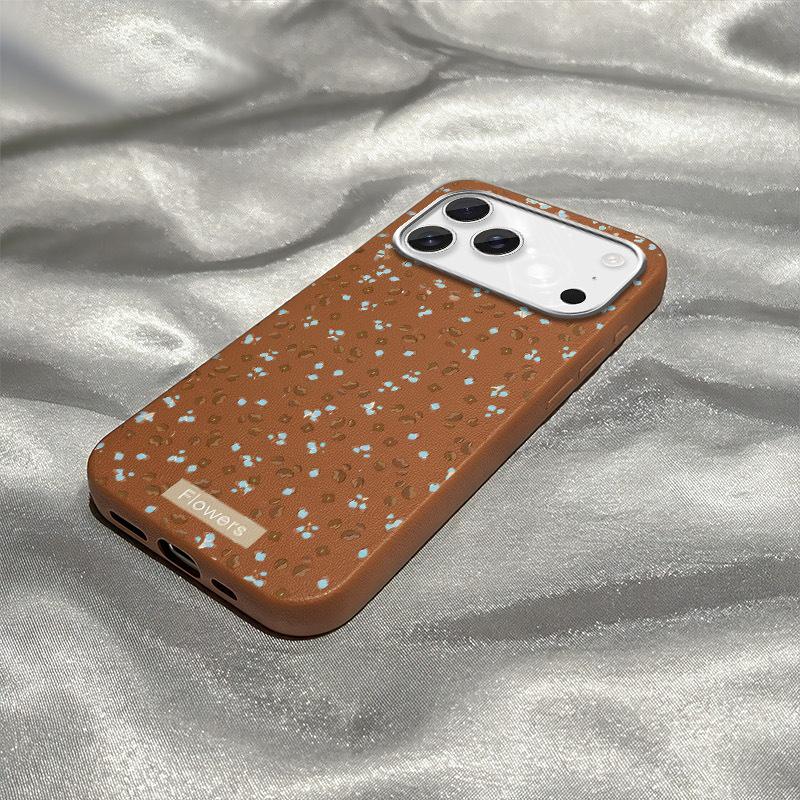 Floral Polka Dot Full Coverage Case for Apple iPhone 17 Pro Max, 16/15 Pro, 14/13/12/11