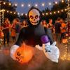 Esqueleto Calabaza Inflable Con Apariciones LED Decoración Halloween Luces Light