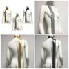 Metal Long Chocker Full Sequins Flickering Nightclub Lady Bridal Wear