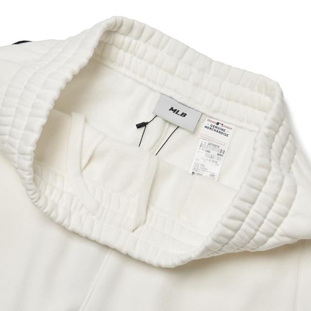 New MLB Knitted Sweatpants Unisex White 3ATPS0216-50IVS