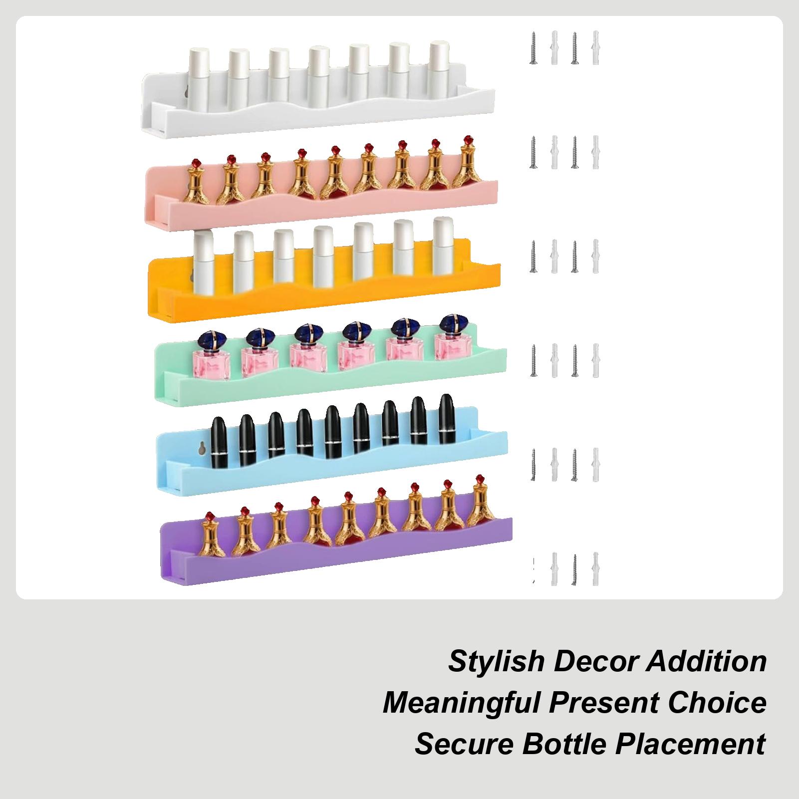 Nail Polish Shelf 6-pieces Save Space Wall Mounted Nail Polish Rack Wall Mounted For Home Bedrooms Nursery Dorm Apartment Hair China Mainland