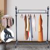 Clothes Rack, Garment Rack, Clothing Display Stand for Boutique, Store, Retail - Adjustable Height, Durable Metal Frame, Black