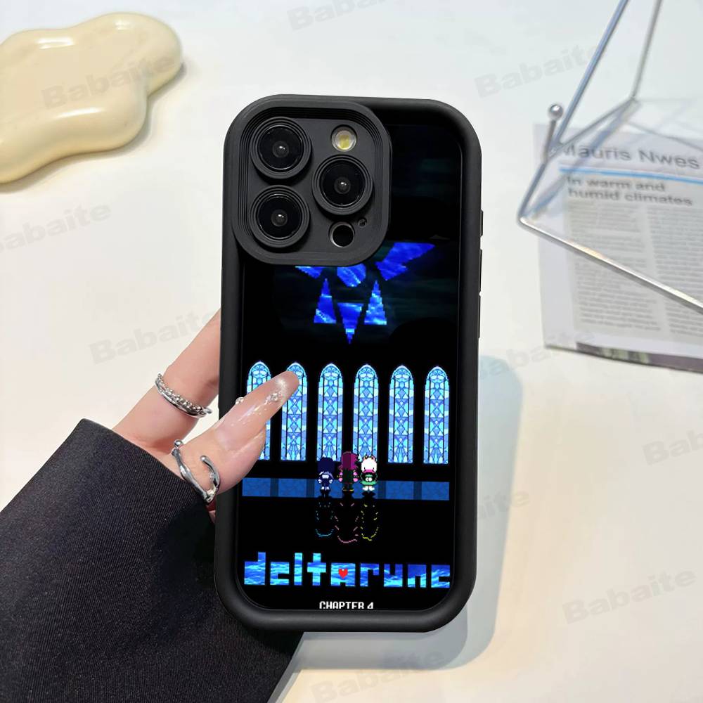 D-Deltarune Ralsei Phone Case For iPhone 16 15 14 Plus 13 12 11 17 Pro Max Pro Soft Cover