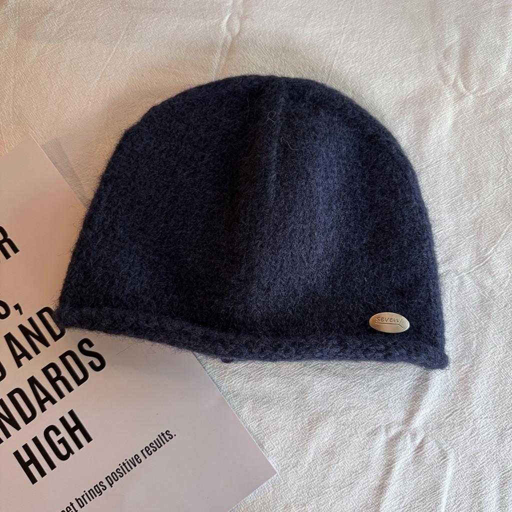 Beanie Women Wool With Letter Embellishments For Fall And Winter Style Street