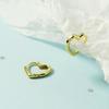 Korean Peach Heart Shaped Earrings for Women - Chic, Elegant, and Trendy