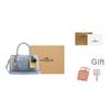 Coach Rowan Logo Charm Denim Shoulder Tote Bag Women Handbags Light-Indigo CDY74-IMNIM