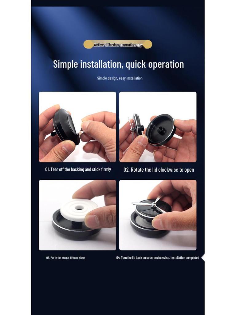 Intelligent Rotating Solar Car Aroma Ornamen: Long-lasting Deodorizing Alloy
