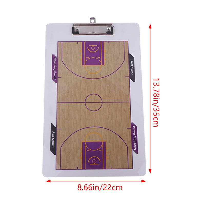 Basketball Coaching Boards Portable Basketball Training Coach Guidance Erasable Whiteboard Rewritable Referees Gear Tactic Board