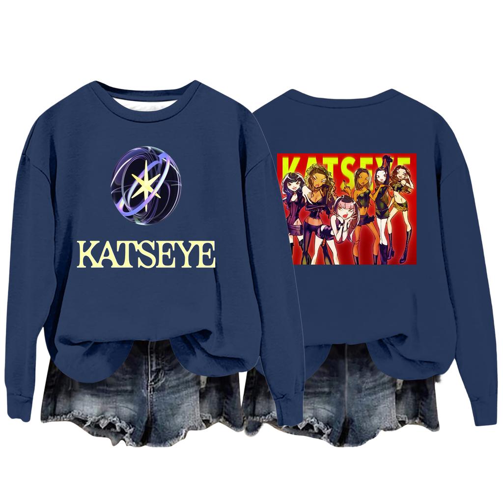 Women's Fashion Casual Long Sleeve Loose Printed Sweatshirt