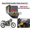 Royal Enfield "Graphite Yellow Scram 411" Left & Right "Side Panel With Decal"