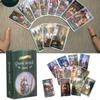 78pcs Tarot Deck Cards English Fate Divination Fortune Telling Game Cards for Family Friends Party