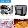 Insulated bag large capacity zipper lunch foldable eco thermal food storage lightweight multifunctional tote suitable commuting school cherry blossom