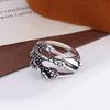 Retro Punk Metal Dragon Claw Ring Suitable For Men And Women Fashionable And Personalized Halloween Party Jewelry Gifts