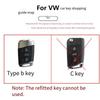 Nano TPU 2025 Transparent Black for VW Volkswagen Passat B8 CC Magotan GTE for Skoda Fabia Superb A7 Kodiaq Car Key Case Cover