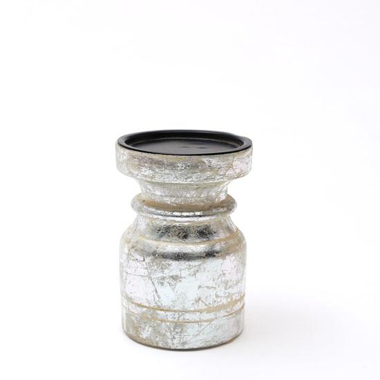 1 Stück Nyla-Kerzenhalter für Heim- und Wohndekoration aus Mangoholz, Herzstück des Esstisches, 15,24 cm