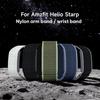 For Amazfit Helio Strap xDfind Covered Nylon Loop Band