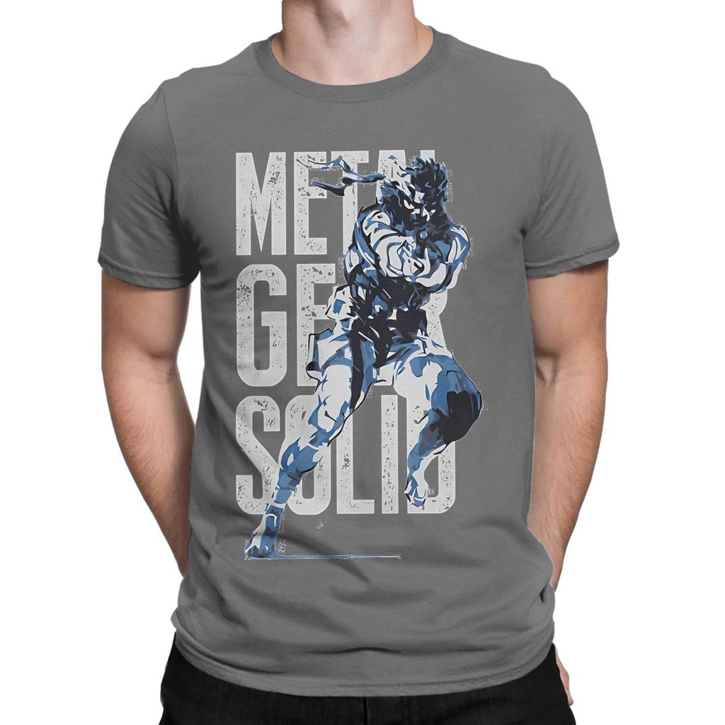 METAL GEAR Funny Graphic 100 Cotton TShirt Metal Gear Solid Tees Tops For Unisex